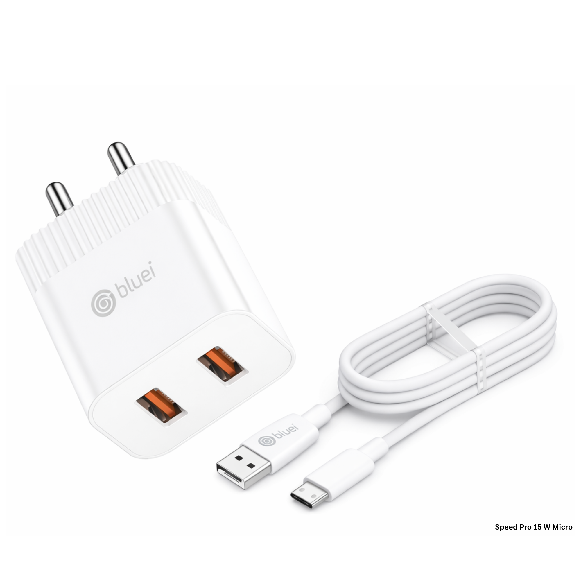 Speed Pro 15W Dual USB with Micro USB Cable